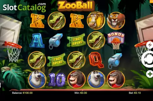 画面2. ZooBall カジノスロット