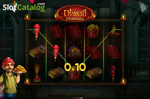 Pantalla3. Diwali Dhamaka Tragamonedas 