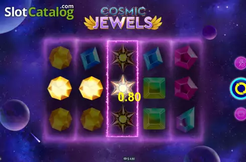 Win Screen 3. Cosmic Jewels (Mplay) slot