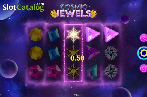 Win Screen 4. Cosmic Jewels (Mplay) slot
