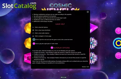 Captura de tela9. Cosmic Jewels (Mplay) slot