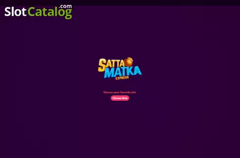 Start Screen. Satta Matka Express slot