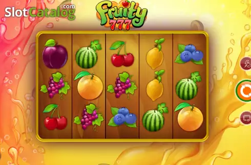 Game screen. Fruity 777 slot
