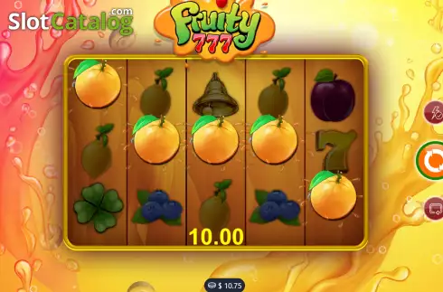 Win screen 2. Fruity 777 slot