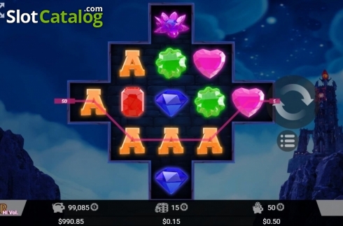Win Screen 2. The Gems Tower slot