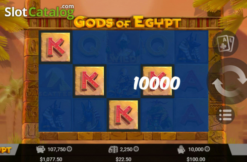Win Screen 1. Gods Of Egypt (MrSlotty) slot