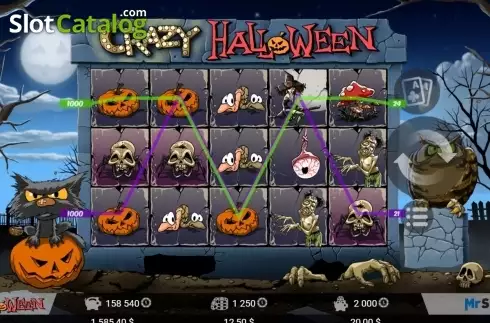 Bildschirm6. Crazy Halloween slot