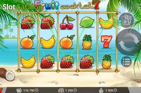 画面6. Fruit Cocktail 7 カジノスロット