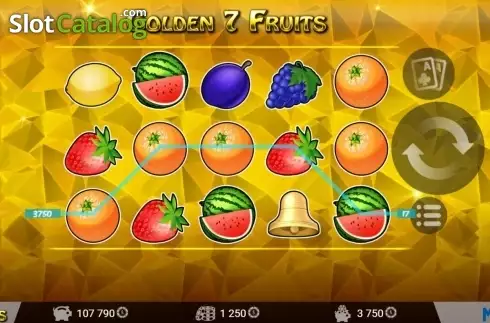 画面6. Golden 7 Fruits カジノスロット