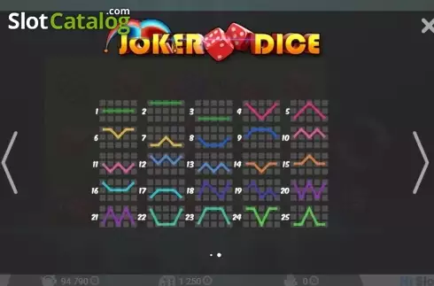 Bildschirm3. Joker Dice slot