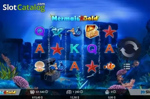 画面4. Mermaid Gold カジノスロット