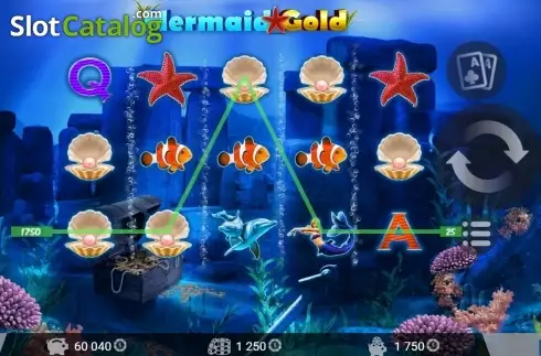 画面5. Mermaid Gold カジノスロット