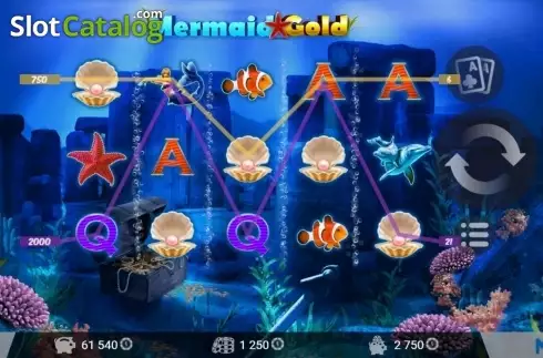 画面6. Mermaid Gold カジノスロット