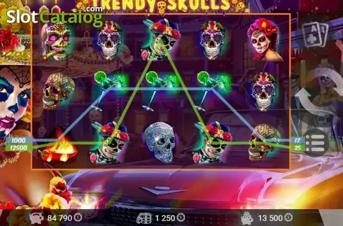 画面7. Trendy Skulls カジノスロット