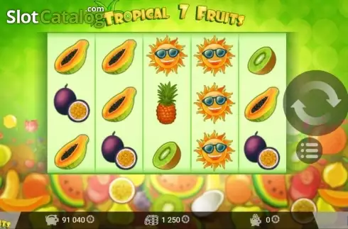 Bildschirm4. Tropical7Fruits slot