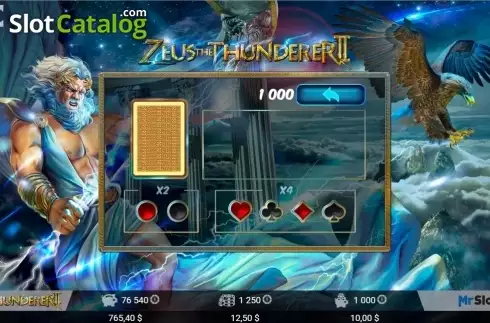 Bildschirm6. Zeus the Thunderer II slot