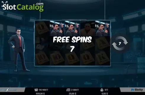 Free spin. Agent X Mission slot