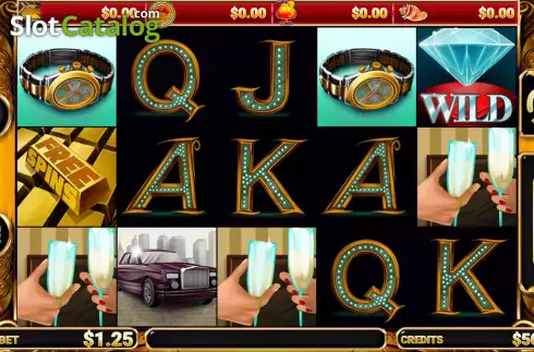Game Screen. Filthy Rich slot