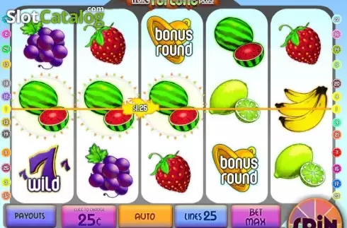 Win screen. Fruity Fortune Plus slot