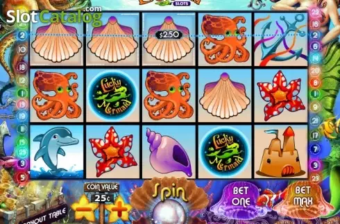Win screen. Lucky Mermaid Slots (MultiSlot) slot