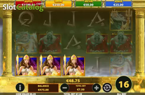 Win screen 2. Temple of the Gods (MultiSlot) slot