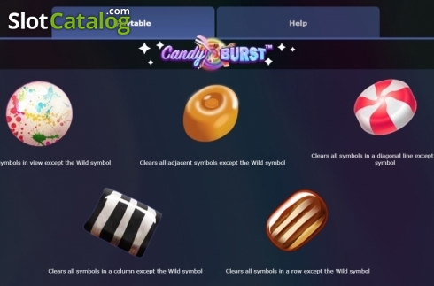 Pantalla9. Candy Burst (Mutuel Play) Tragamonedas 
