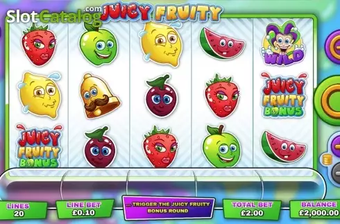 Game Workflow screen . Juicy Fruity slot