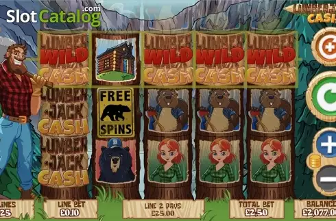 Win Screen 2. Lumberjack Cash slot