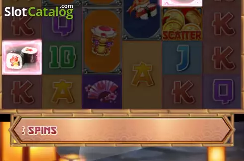 Win screen. Sakura Neko slot