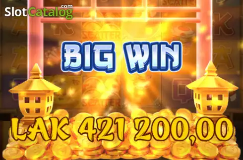 Big Win screen. Sakura Neko slot