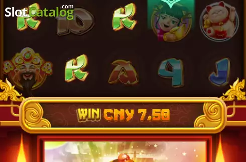 Win screen. God of Fortune (Naga Games) slot