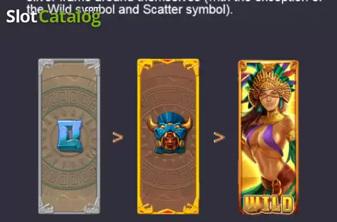 Ecran7. Queen of Aztec slot