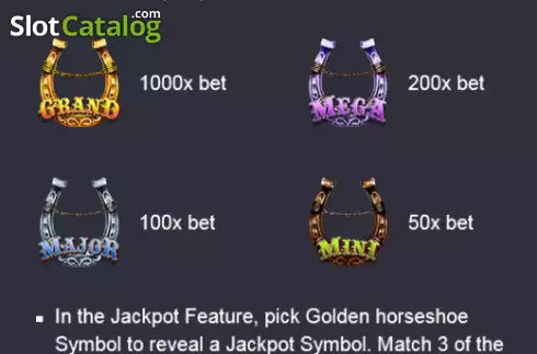 Jackpot game screen. Stallion Princess slot