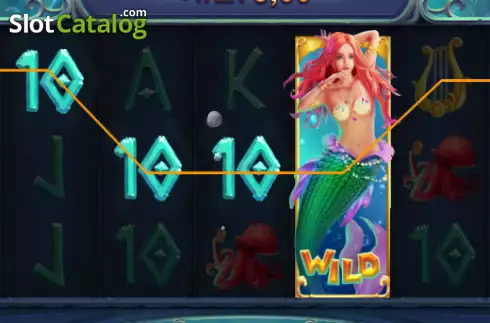 Win screen. Mermaid's Treasure (Naga Games) slot