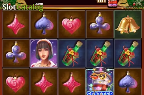 Game screen. Sexy Christmas Sirens slot