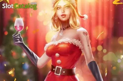 Win Free Spins screen. Sexy Christmas Sirens slot