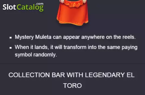 Bildschirm8. Legendary El Toro slot