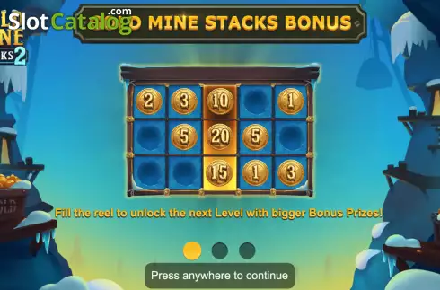 Schermo6. Gold Mine Stacks 2 slot