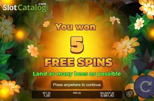 Free Spins Win Screen 2. Big Buzz slot