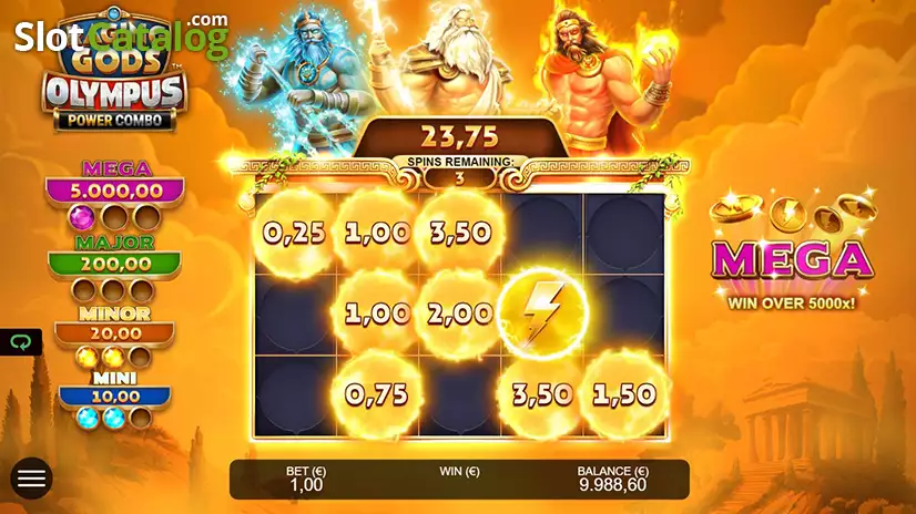 Gates of Olympus slot game screenshot