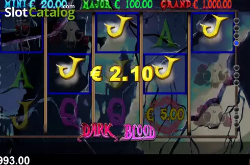 Win screen 2. Dark Blood slot