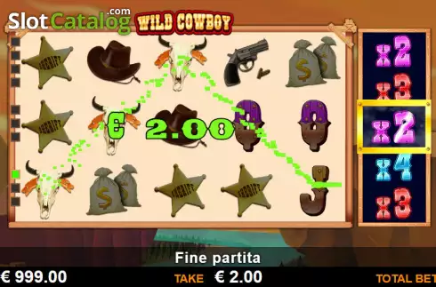 Win screen 2. Wild Cowboy slot