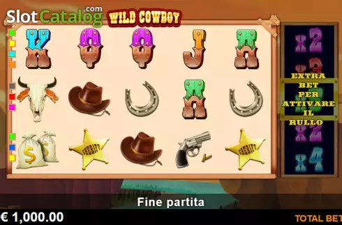 Pantalla2. Wild Cowboy Tragamonedas 