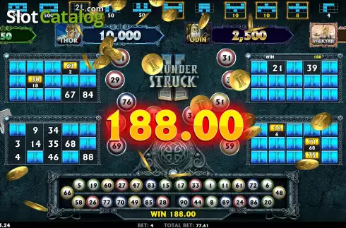 Gameplay Screen 6. Thunderstruck II Video Bingo slot