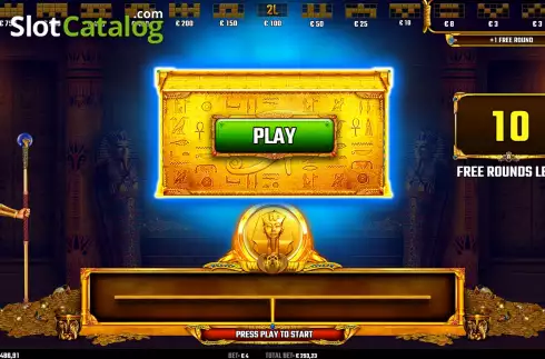 Free Spins Gameplay Screen 2. Amazing Pharaoh slot