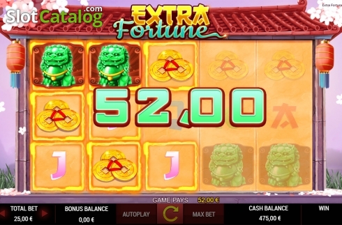 Game workflow . Extra Fortune slot