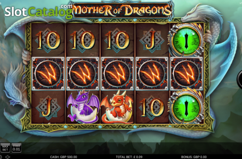 Bildschirm2. Mother of Dragons (Nektan) slot