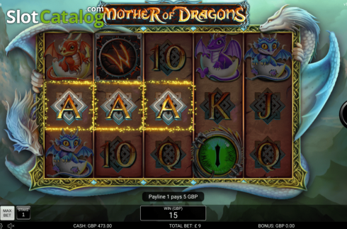 Bildschirm3. Mother of Dragons (Nektan) slot