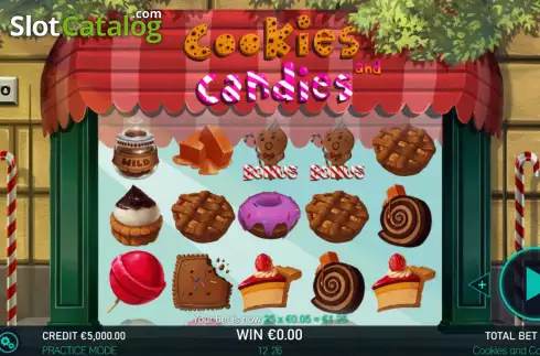画面2. Cookies and candies カジノスロット