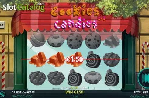 Schermo3. Cookies and candies slot